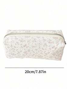 1pc Pink & Purple Violet Pencil Bag, Ins Style Stationery Pouch, Multi-Functional Cosmetic Organizer Bag ,Cute Multifunctional Storage Bag, Pencil Case, Cosmetic Bag For School, Stationery, Cosmetics, Skin Care Products, Lipstick, Brushes, Coins, Small Items,Back To School - 粉色 - 查看 5
