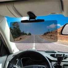1 Set Of Transparent Vehicle Sunshade, Suitable For Daytime Strong Light / Backlight Driving Scenarios, Compatible With Most Car Front Windshields, Filtering Out Harsh Light To Reduce Glare, Maintaining Clear Road Vision And Enhancing Driving Visual Comfort. - 1Pc - View 3