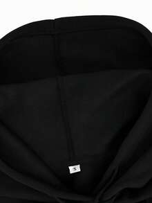 SpongeBob SquarePants Bộ sưu tập Thu/Xuân mới, Phong cách thanh lịch không cần gắng sức! Áo sweatshirt in hình "Văn học về trạng thái tinh thần" thể hiện hoàn hảo trạng thái tâm lý của giới trẻ hiện đại! Dòng chữ "Sau một cơn suy sụp tinh thần..." với hình chú chó hung dữ ở mặt sau, kết hợp với họa tiết hoa, vẻ đáng yêu tự trào, chất liệu cotton mềm mại, kiểu dáng rộng rãi tôn dáng, điểm nhấn hoa ở cổ tay áo là một điểm nhấn được yêu thích! - Đen + Đen - Xem 7