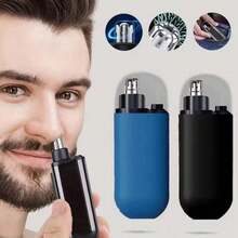 150mAh Rechargeable Electric Painless Ear & Nose Hair Trimmer, Portable & Easy To Use, Unisex, Washable Nose Hair Trimmer, Convenient Cleaning - Multicolor - View 2