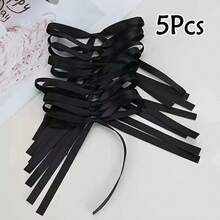 5pcs/10pcs Ribbon Bow Handmade Craft Supplies, Gift Wrapping, Party Decor Bows, Birthday Flower Packaging Satin Ribbon Bows - Matcha Color - View 22