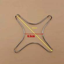 Soporte para ollas, anillo reductor, trivet, soporte para ollas de leche, soporte para ollas de gas, soporte para moka caliente, 1 pieza, metal cromado de alta calidad - A - Ver 9