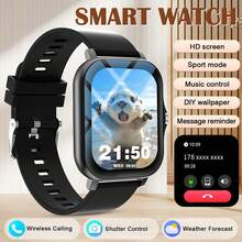 男女通用智能手表，具备通知、音乐播放和通话功能