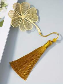 1pc Metal Bookmark With Tassel, Exquisite Hollow Brass Bookmark, Metal Leaf Flower Bookmark, Suitable For Book Lovers, Writers, Readers, Teenagers, Men, Women, Adults, Essential Back To School Item - Multicolor - View 9
