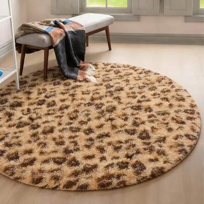 1 件白色蓬松地毯，装饰地毯，客厅地毯，厨房垫，卧室地毯，浴室垫