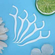 YUYTE Floss Picks Travel Flossers Dentales, Utensilios De Limpieza 500 Unidades De Dureza Dientes Profesionales Palillos De Dientes Con Hilo Dental Palos Para Viajes En Hoteles Familiares(default) - Multicolor - Ver 6