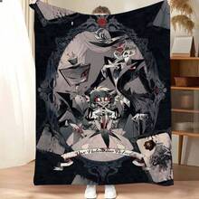 Nightmare Before Christmas  & Sally Patchwork Fleece Throw Blanket, Super Soft Warm Cozy Flannel For Couch Bed, 280 GSM Lightweight Plush, Great Gift For Fans, Home Decor, All Seasons - 多色21 - 查看 9