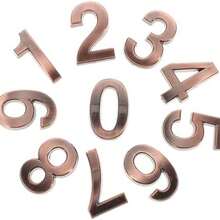 Hemobllo Nmeros De Casa Adhesivos Digitales 0-9 Para Puertas Y Negocios Fcil Instalacin Sin Tornillos Tamao Ideal Para Direccin Exterior E Interior - como se muestra en la figura - Ver 2