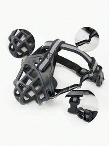 Bozal de perro duradero, detiene eficazmente el ladrido y la ingesta de basura - Adecuado para perros medianos a grandes - Anti-mordedura, anti-acoso, anti-perturbación - Precio asequible, material de alta calidad, múltiples tamaños disponibles - Protección de bozal para mascotas - Negro - Ver 5