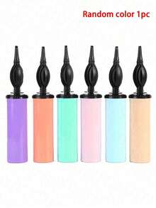 1pc Portable Hand-Held Balloon Inflator Pump, Made Of ABS Plastic, Suitable For Restaurants, Festivals, Home Decor, Birthday Parties, Celebrations, Weddings, Balloon Inflation, Balloon Accessories, Inflation Tool (Random Color) - White - View 12