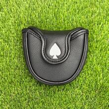 Spade Ace Golf Club Head Cover, Embroidered Ace Design, Golf Accessories - Black - View 5