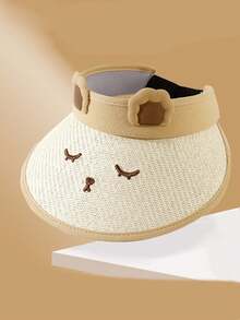 Kids' Sun Protection Open Top Hat, Cute Sun Hat, Cartoon Sun Hat, Baby Hat, Unisex Straw Hat For Summer - Hat - View 8