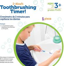 Learning Resources Temporizador de cepillado de dientes de 2 minutos, temporizador de baño para niños, temporizador para niños, 1 pieza, edad 3+ - 1 - Ver 7