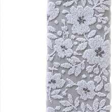 SKL Home - Juego de Toallas de Mano de Jacquard Floral, Gris, 2 Unidades - jacquard floral, gris - Ver 3