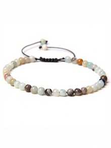 4mm Beaded Adjustable Bracelet, Natural Stone Yoga Handmade Bracelet For Women, Jewelry - Bracelet - View 24