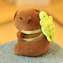 4.7 Inch Soft Capybara Plush Keychain Doll, Realistic Cute Capybara Plush Doll, Soft Fabric Durable, Pink Capybara Stuffed Doll, Children's Party Favor, Birthday Decoration, Daily Gift Surprise Choice - Multicolor - View 10