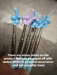 1pc Extendable Finger Reading Pointer, For Reading, Teaching, Teacher Use, Blackboard Pointer, Home Reading Pointer, Office, School, Drawing, Marker Pen, Stationery - Multicolor - View 10