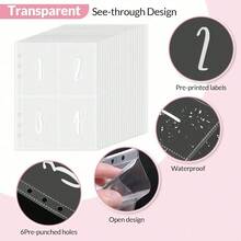 KKC 100 Envelopes Money Saving Challenge Binder, A5 Budget Binder With Cash Envelopes, Savings Challenges Book To Save $5,050, 10,000, 500, Budget Planner For Budgeting Planner Saving Money. - Hồng - Xem 4