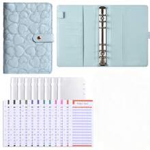 2026新款马卡龙爱心现金预算计划本，1本A6可定制可爱爱心PU皮革预算计划本套装，创意省钱笔记本，适合情人节、年末礼物和日常财务管理 - 馬卡龍活頁夾 - 查看 18