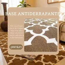 Living Room Rug 2.00x1.40 Modern Prints Versatile Non-Slip - Rỉ Nâu - Xem 4