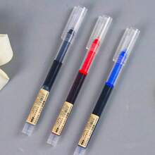 1pc/3pcs/5pcs/10pcs Quick-Drying Signature Gel Ballpoint Pen, 0.5mm Black/Blue/Red Ink, Suitable For Office Supplies, Classroom, Drawing, Marker, Stationery, School, Birthday, Holiday, Party Gifts - Multicolor - View 5