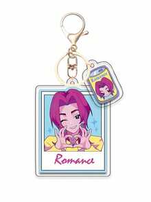 K-POP "Witch Hunter" Anime Acrylic Keychain Set Includes 1 Mini Tag, Cute Cartoon Character Plush Backpack Charm, K-Pop Style Fan Merchandise, And 1 Collectible Heart-Shaped Hand Gesture Accessory. It Is The Perfect Surprise Gift For Birthdays, Valentine's Day, Easter, Christmas, And Graduation Seasons. - Multicolor - View 7