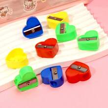 100/200/300/400/500pcs New Upgraded Single Hole Small Cube Pencil Sharpener, Primary School Student Manual Plastic Rotary Pencil Sharpener, Stationery Gift [Colors Randomly Sent],Back To School - Multicolor - View 8