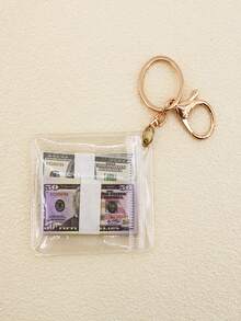 Dollar, Won, Pound Coin Keychains, Mini Coin Pendants, Supermarket Toys, Toys, Gifts, Creative Fake Gold Bars, Dollar Keychains, Bag Charms, Car Keychains, Suitable For Gifts To Girlfriends, Couples Keychains, Car Key Chain Accessories, Party Favors - Multicolor - View 3