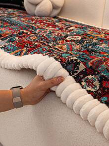 1pc Bohemian Style Sofa Cushion Cover Thicken Anti-Slip Sofa Slipcovers For Living Room Bedroom Outdoor Sofa Cover Pet Stain Prevention 4-Season Sofa Seat Cushion Cover For L-Shaped Single Seat Recliner And 1/2/3/4 Seater Sofas New Decorations For Spring And Summer Homes - Multicolor - View 7