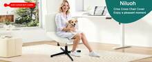 Berber Fleece Criss Cross Chair Cover, Stretch Mid Back Wide Armless Accent Chair Slipcover, Exquisite Vanity Chair Cover For Dorm Home Desk Office Chair Variant 7 - Áo khoác lông cừu Berber màu kaki - Xem 5
