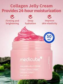 1支50毫升Medicube胶原蛋白啫喱霜，24小时保湿亮肤，蕴含冻干水解胶原蛋白+烟酰胺+透明质酸，清爽啫喱质地，保湿修护，适合干性、油性、敏感性肌肤，早晚均可使用 - 膠原蛋白果凍霜 50 ml - 查看 1