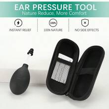 1PC Ear Tinnitus Pressure Suction Pump Device - Tinnitus Relief Ringing Ears For Adults/Kids - Ear Relief Product Wih 3 Size Earplugs - Reduces Tension For Airplane Flying Headache Migraines Clogged Best Gift For Family Members. - Default - 查看 3
