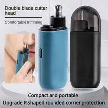 150mAh Rechargeable Electric Painless Ear & Nose Hair Trimmer, Portable & Easy To Use, Unisex, Washable Nose Hair Trimmer, Convenient Cleaning - Multicolor - View 1