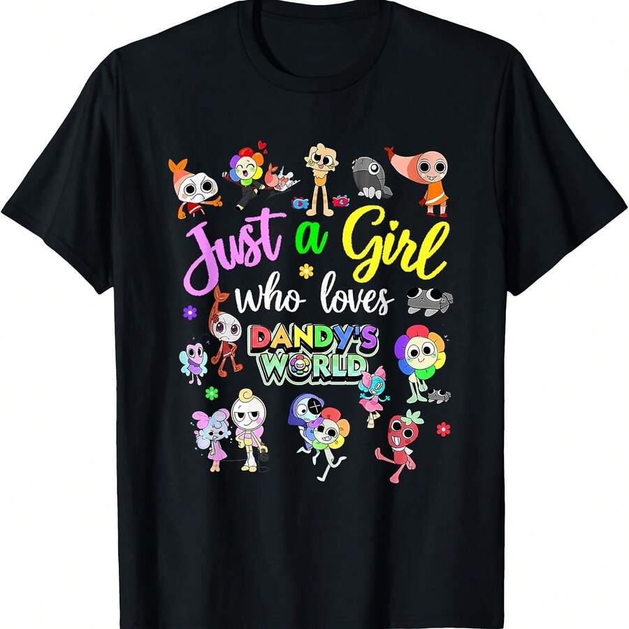 Dandy's World Costume For Kids Girl Dandy's T-Shirt Hoodie - Đen 3 - Xem 1