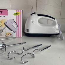 Electric Hand Mixer Handheld Electric Eggbeater with 4 Whisks for Egg Cake Cream Dough - Tipo de Enchufe A USA (110-127V) - Ver 7