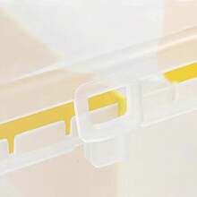 Korean Acrylic Transparent Storage Box Blind Box Card Kpop Photocard Storage Box Photo Card Organizer Compartment Flip Box - Trong suốt - Xem 4