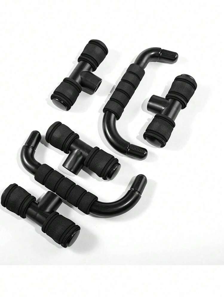 7pcs Home Gym Fitness Set, Includes Jump Rope, Grip Strengthener, Push-Up Bars, Ab Roller For Muscle Building - Multicolor - View 8