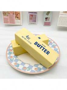 1pc Realistic Fake Butter Prank Office Supplies, Coworker Gag Gift, Stress Relief - Multi-color Random - View 5