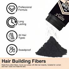Goiple Bộ sản phẩm tạo độ dày tóc và xịt chống thấm nước dành cho nam giới - Bột tạo sợi tóc, xịt tạo kiểu, bút che phủ râu, giữ nếp mạnh, làm dày tóc tức thì, khắc phục tóc mỏng, che phủ vùng hói, tăng mật độ tóc, vẻ ngoài tự nhiên và lâu dài. - Màu xanh lam - Xem 5