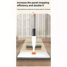 2-In-1 Spray Mop With Built-In Squeegee - Large Capacity, Hands-Free Window And Floor Cleaning, Ideal For Bedroom, Bathroom, Living Room - Nhiều màu - Xem 2