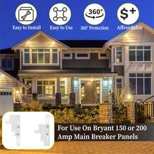 适用于 Bryant 150 或 200 安培主断路器面板的发电机联锁套件 电气联锁面板 (BR150) - 銀色 - 查看 7