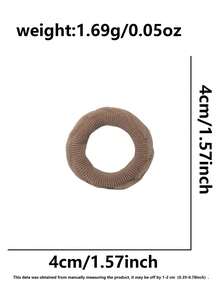 5pcs Random Color Women's Autumn/Winter Fuzzy Cable Knit Fabric Hair Scrunchies, Versatile Hair Accessories For Daily Commute, Won't Damage Hair ,Ponytail Holders ,Hair Elastics ,Hair Rubber Bands ,Hair Rope ,Elastic Hair Tie - Multicolor - View 3