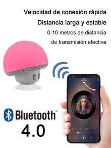 Mini Mushroom Bluetooth Speaker USB Rechargeable Waterproof - 2 Pieces - View 3