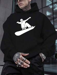 Men Outdoor Hoodies & Sweatshirts - Black - View 7