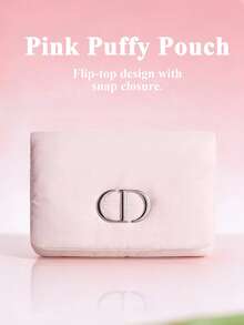 Christian Dior Plush Velvet Makeup Bag, Luxurious Everyday Feel - Pink - View 2