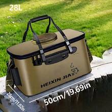 1 Peça Balde de Pesca Portátil para Uso Externo com Tampa, Balde para Peixes Vivos, Balde de Proteção de Peixes, Balde de Pesca Dobrável em EVA, Balde de Água Grosso, Equipamento de Pesca Multifuncional, Caixa de Iscas de Pesca, Balde de Pesca Marítima, Bolsa de Armazenamento de Equipamentos de Pesca - Multicolorido - Visão 9