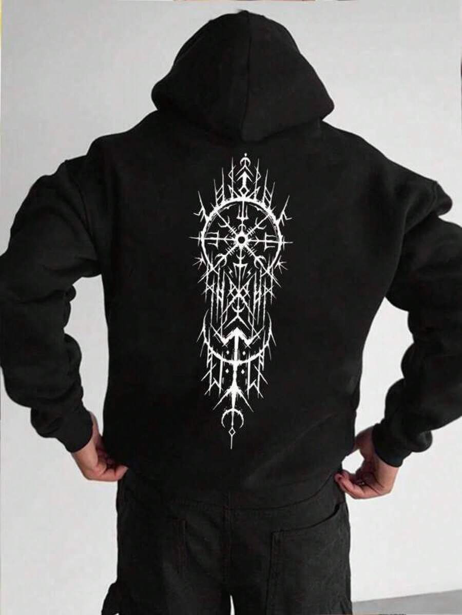 Men Outdoor Hoodies & Sweatshirts - Black - View 1