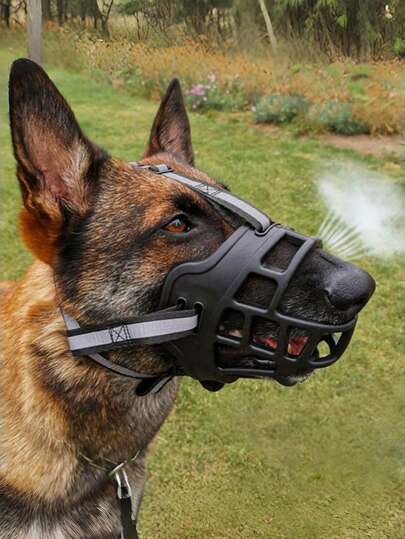 Bozal de perro duradero, detiene eficazmente el ladrido y la ingesta de basura - Adecuado para perros medianos a grandes - Anti-mordedura, anti-acoso, anti-perturbación - Precio asequible, material de alta calidad, múltiples tamaños disponibles - Protección de bozal para mascotas