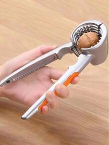 1 pieza Cascanueces ergonómico de acero inoxidable, herramienta multiusos para nueces y frutas secas, accesorio de cocina esencial - Multicolor - Ver 7