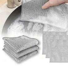 10/20pcs Ultra-Fine Fiber Steel Wool Cleaning Pads - Double-Sided Reusable Kitchen Scouring Pads, Suitable For Scratch-Free Cleaning Of Dishes, Cutlery And Cookware - Multicolor - View 2